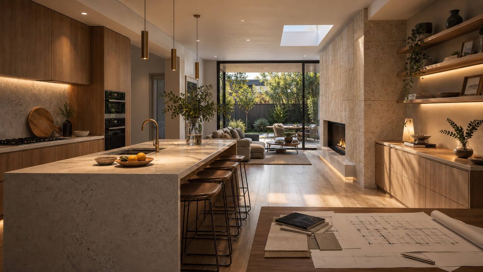 Bright completed renovation interior